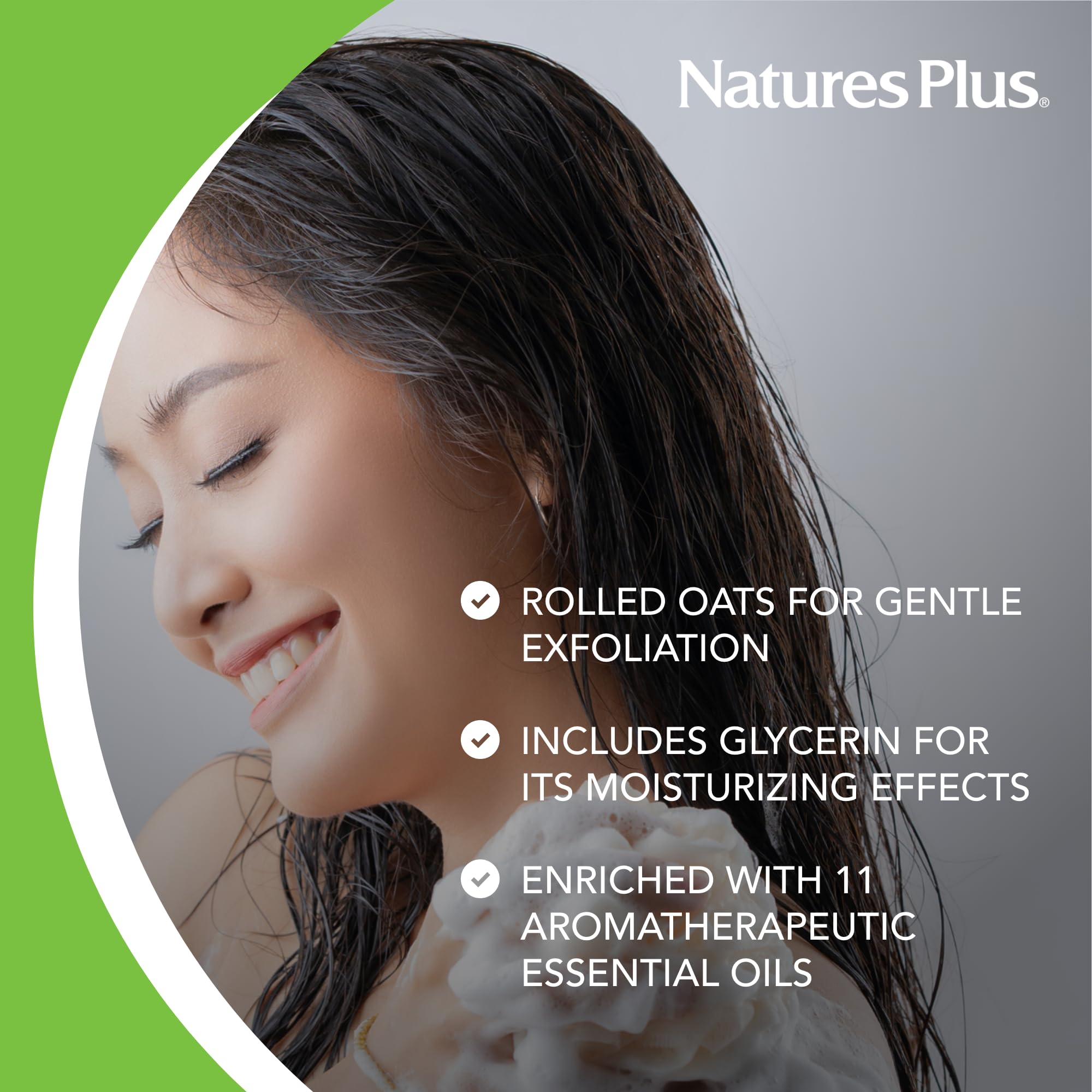 NaturesPlus Oatmeal Cleansing Bar - 3.5 Ounce - All Natural, Exfoliating & Energizing - Moisturizing, Revitalizing & Gentle On Skin - Aromatherapuetuic Plant Extracts, Essential Oils