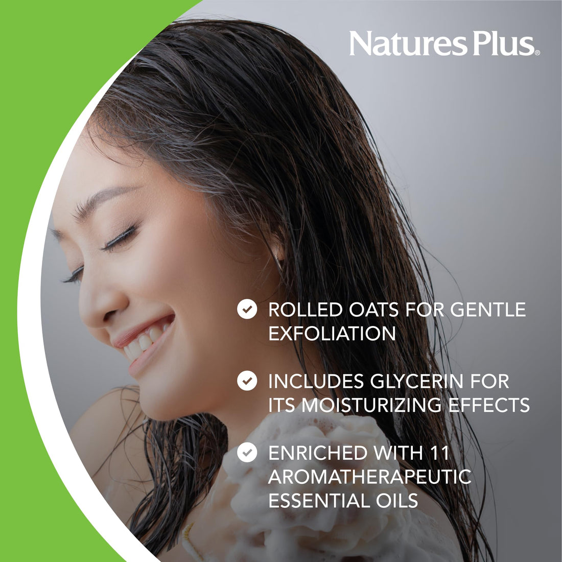 NaturesPlus Oatmeal Cleansing Bar - 3.5 Ounce - All Natural, Exfoliating & Energizing - Moisturizing, Revitalizing & Gentle On Skin - Aromatherapuetuic Plant Extracts, Essential Oils