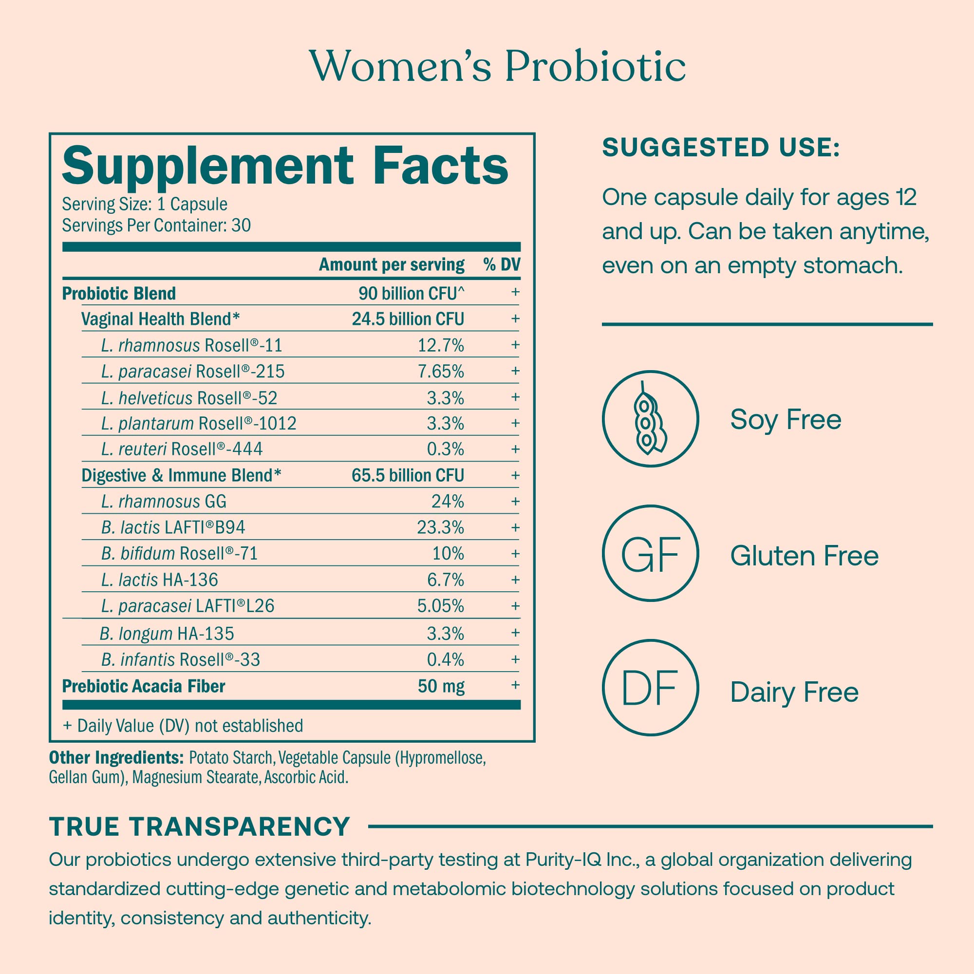 True Grace One Daily Women’s Multivitamin 40+ (30 Vegan Tablets), Omega-3 Fish Oil (60 Softgels) & One Daily Women’s Probiotic (30 Vegetarian Capsules) - 30-Day Supply of Each