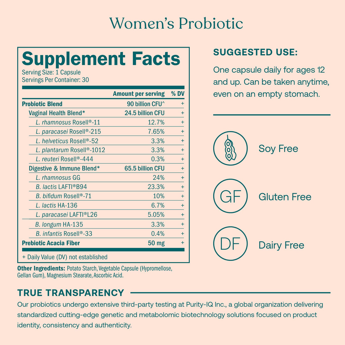 True Grace One Daily Women’s Multivitamin 40+ (30 Vegan Tablets), Omega-3 Fish Oil (60 Softgels) & One Daily Women’s Probiotic (30 Vegetarian Capsules) - 30-Day Supply of Each