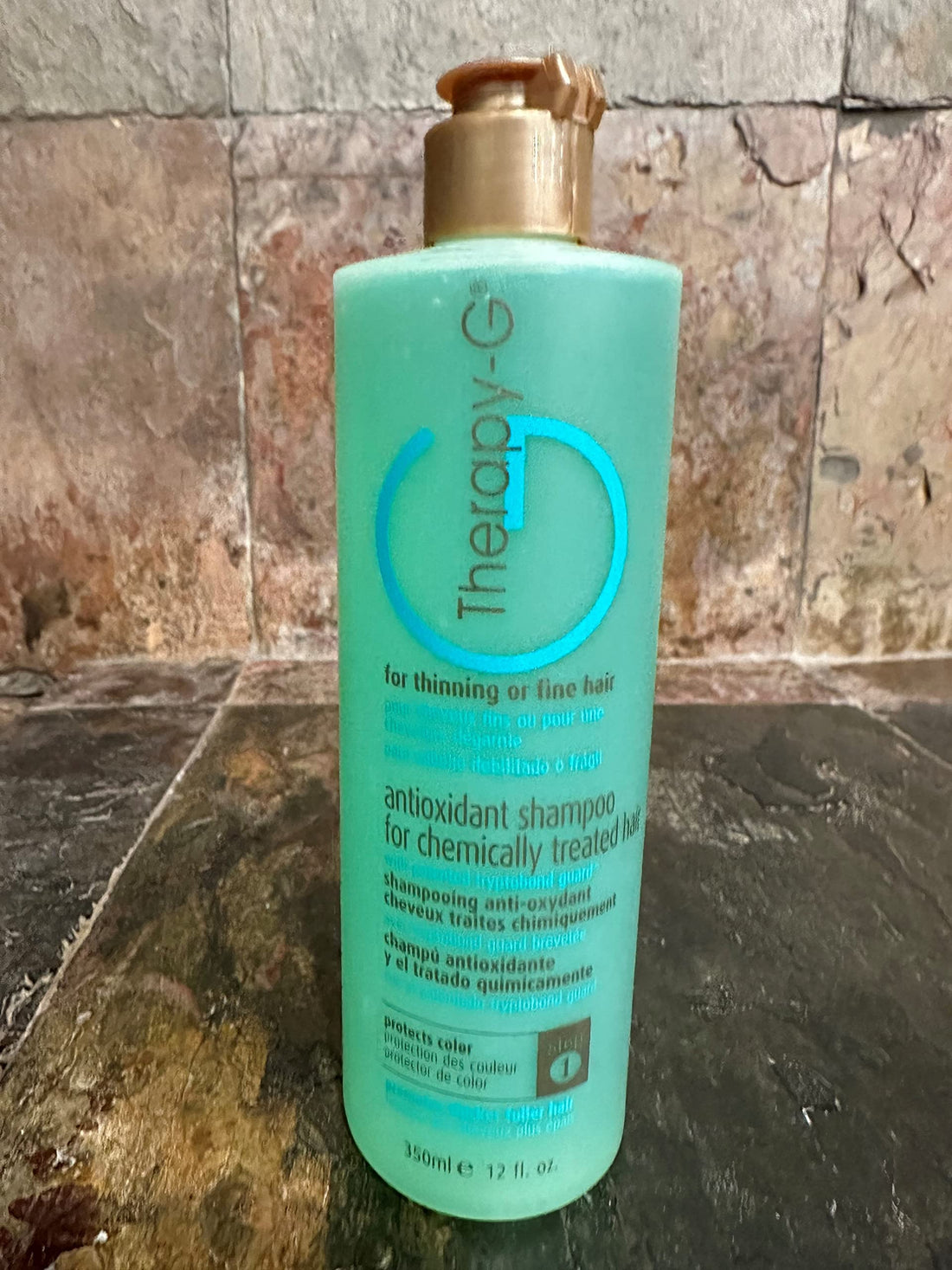 Therapy-G Antioxidant Shampoo For Chemically Treated Hair For thinning, fine hair and anti hair loss. Hair regrowth and color protector 350ml 12 oz