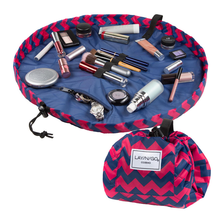 Pink Chevron, 20 : Lay-N-Go Cosmo (20) Cosmetic Bag