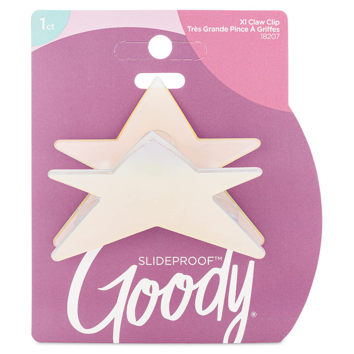 Goody Large Fashion Hair Combs - 2 Count, Nostalgia Assorted - SlideProof Grip Secures Hair Effortlessly - Great Comb for Pulling Hair - Pain-Free Hair Accessories for Women, Men, Boys, & Girls
