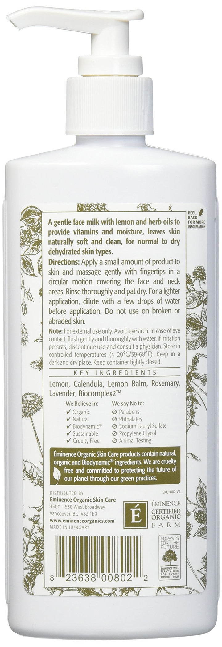 Eminence Lemon Cleanser, 8.4 Ounce