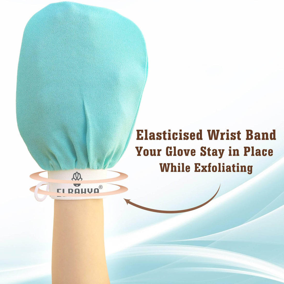 Elbahya  Spa Premium Quality Exfoliating Hammam Glove - Scrub Face & Body - Cellulite Remover - Skin Exfoliator Mitt - Exfoliating Body Scrub - Remove Blackheads, Cellulite Massage Mitt & More (Red)