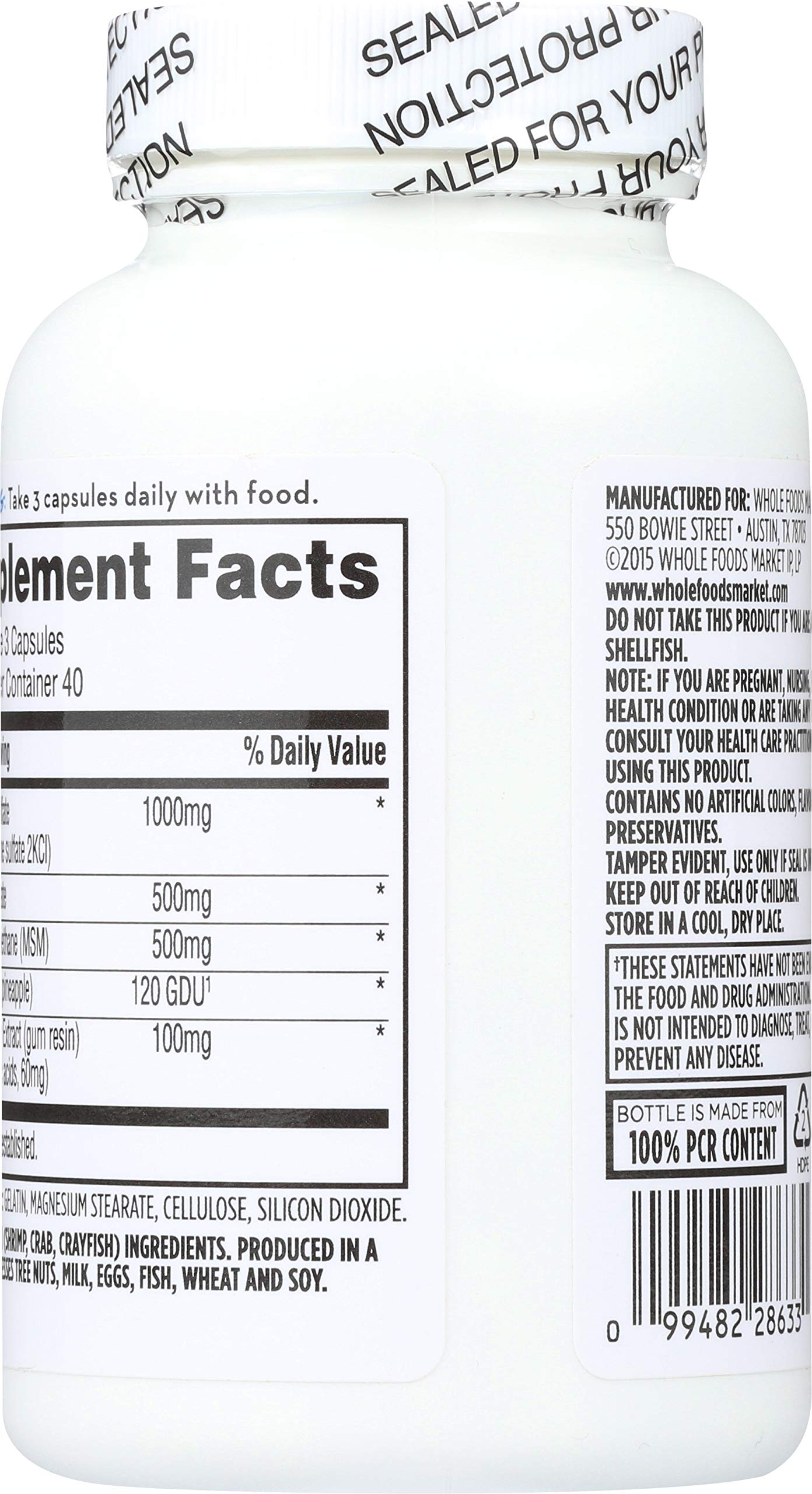 365 Everyday Value, Glucosamine Chondroitin & MSM, 120 ct