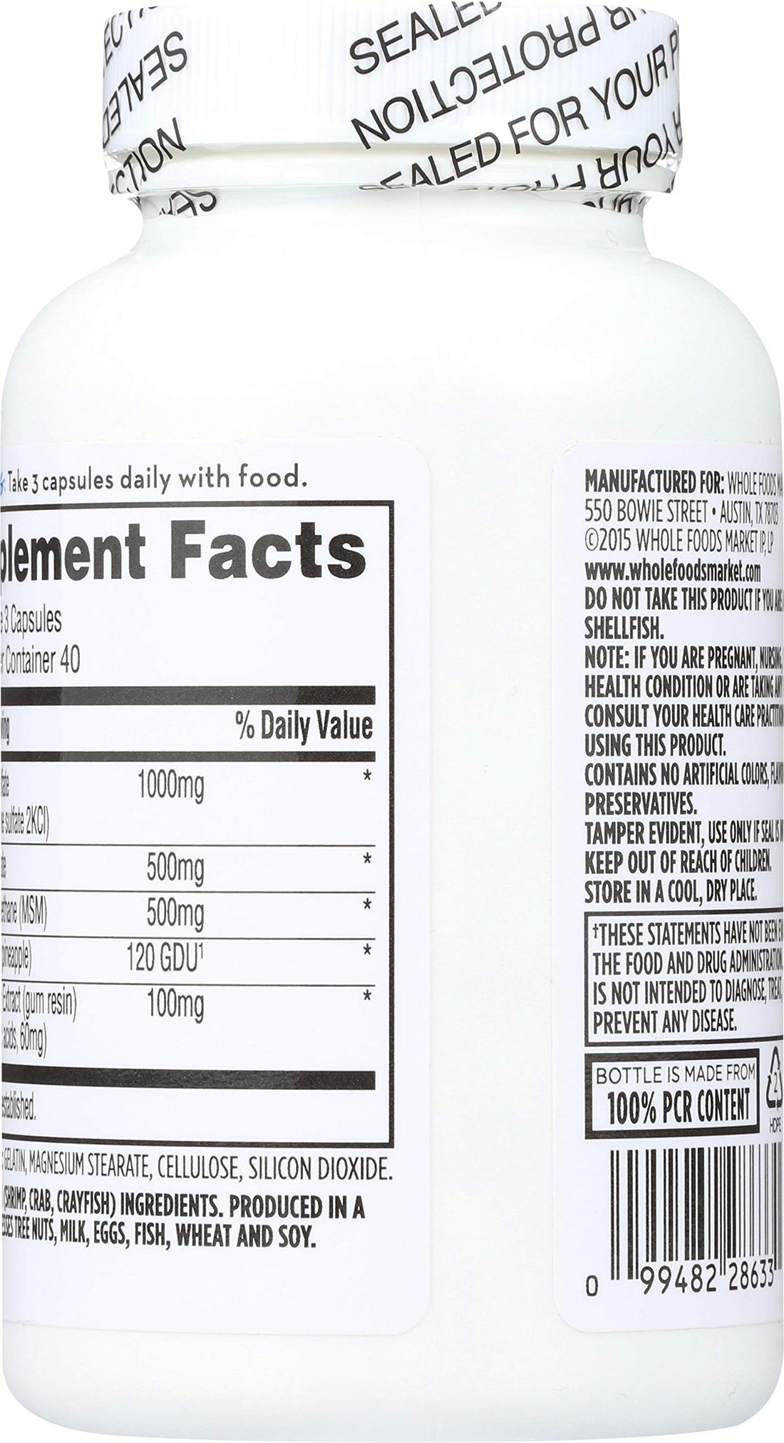 365 Everyday Value, Glucosamine Chondroitin & MSM, 120 ct