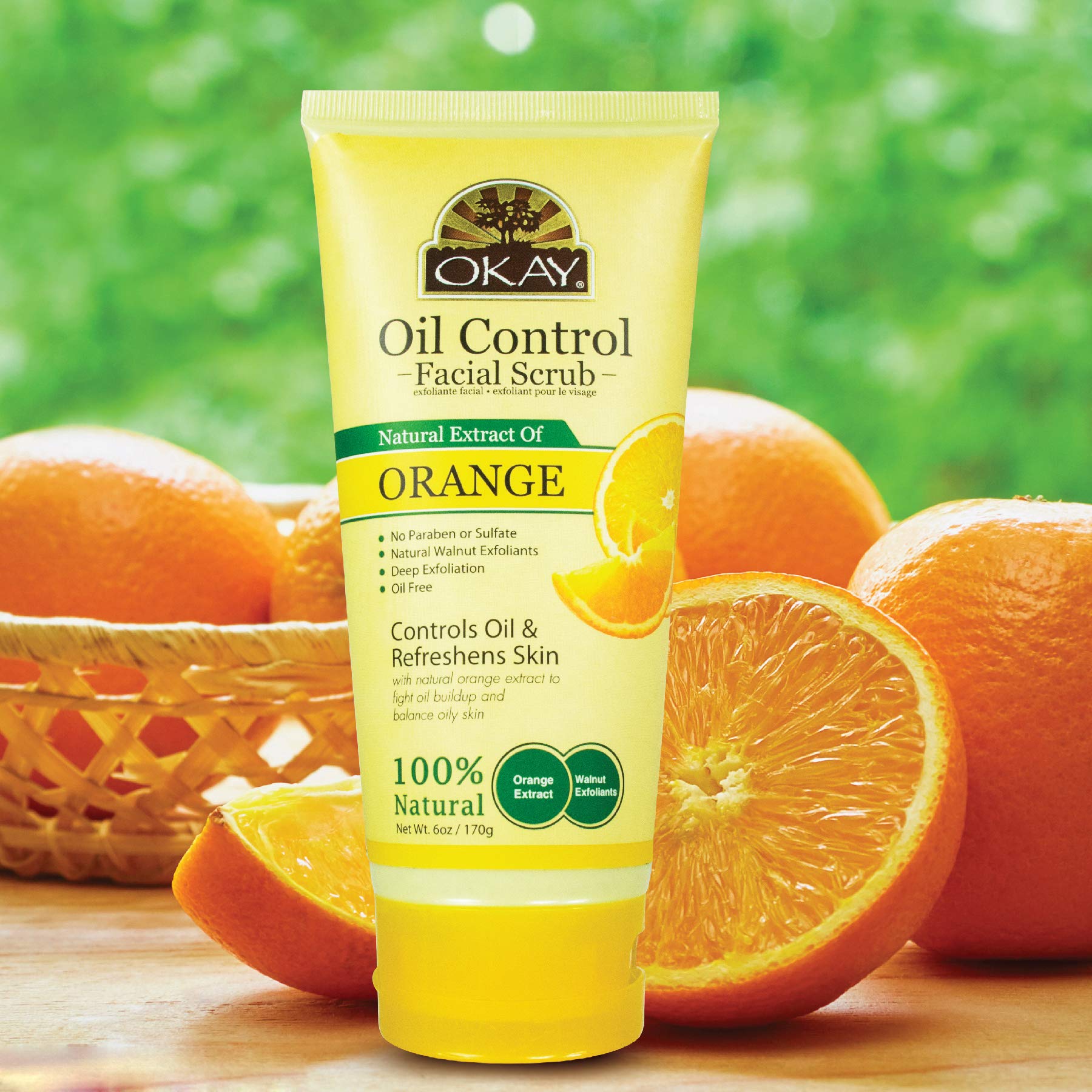 Okay Facial Scrub, Orange, 6 Ounce