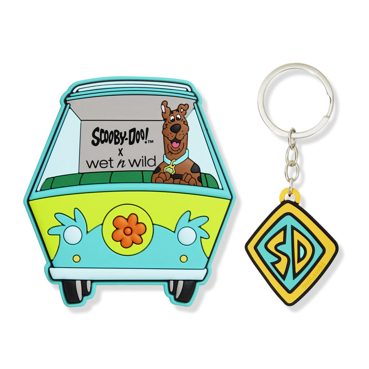 wet n wild Scooby Doo Collection, Versatile Portable Hand Mirror & Keychain Set, Comfort-Grip Handle - Scooby Dooby Doooo!
