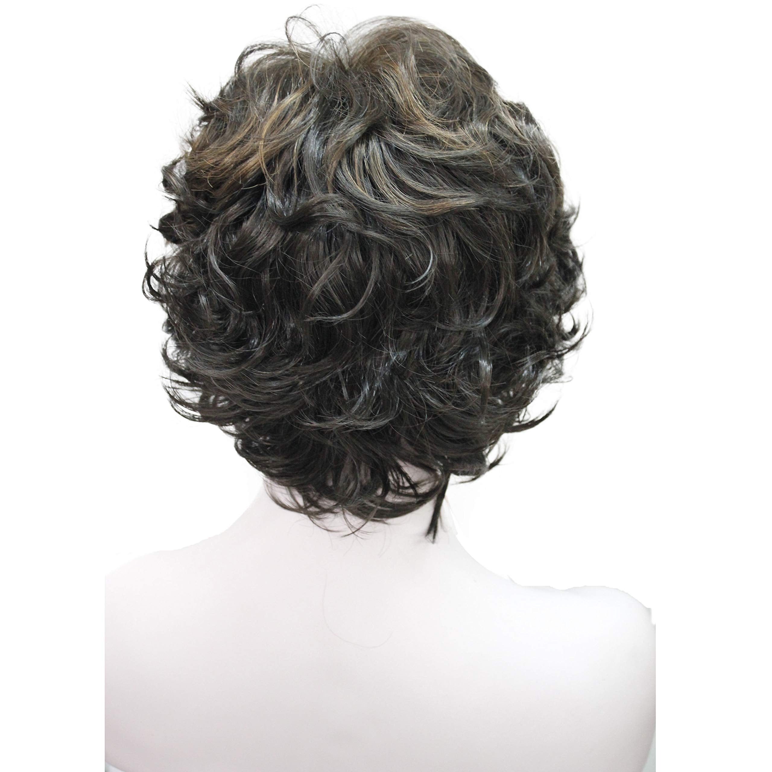Wigingway #4Tt27: Wiginway Ladies Wigs Short Wavy Bob Wigs For Women Synthetic Capless Full Wig 9 Colors