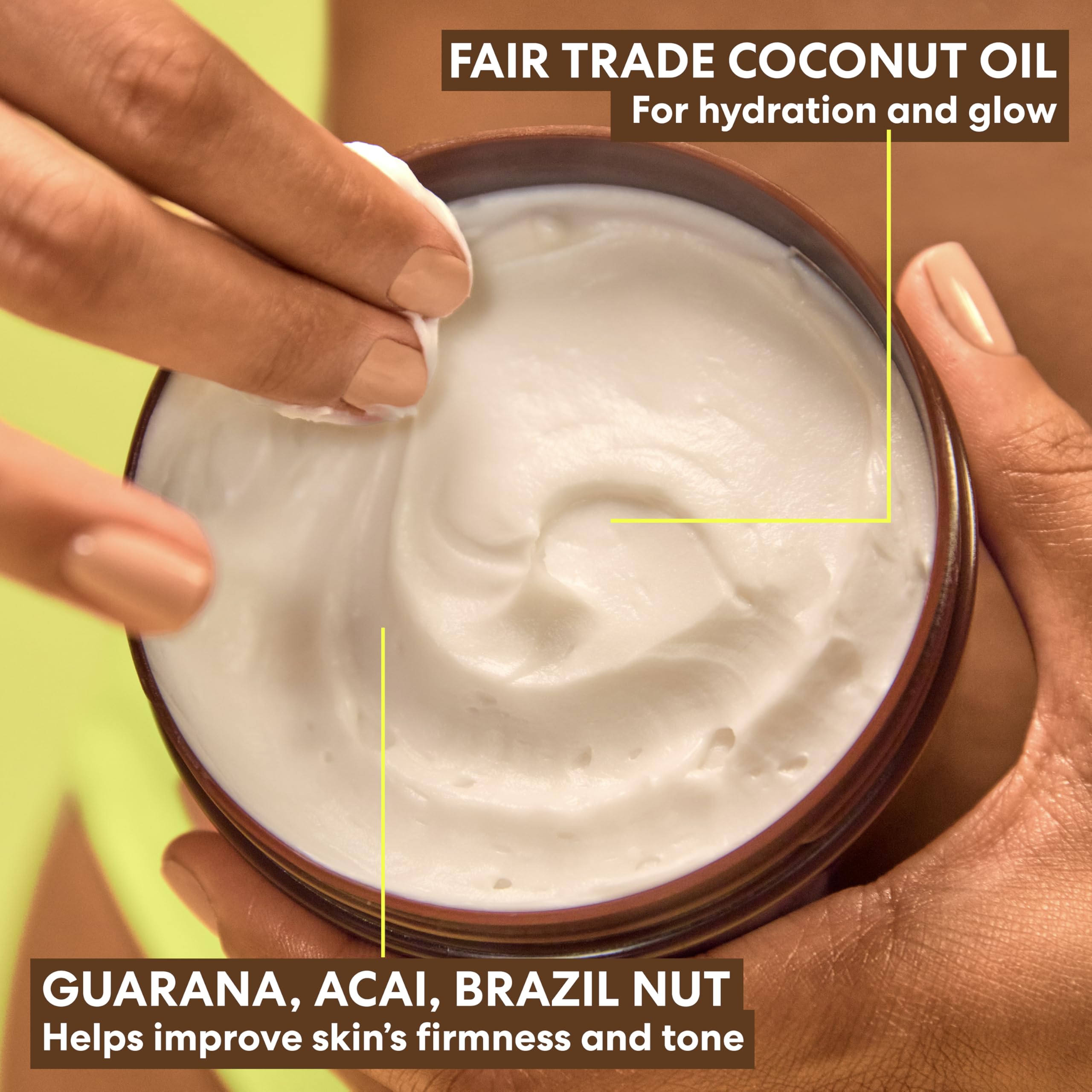 Palmer's Coconut Oil Formula Brazilian Coco Cream with Vitamin E, 8.8 Fl Oz, Whipped Bum, Bust & Body Cream, Helps with Skin Tightening & Firming
