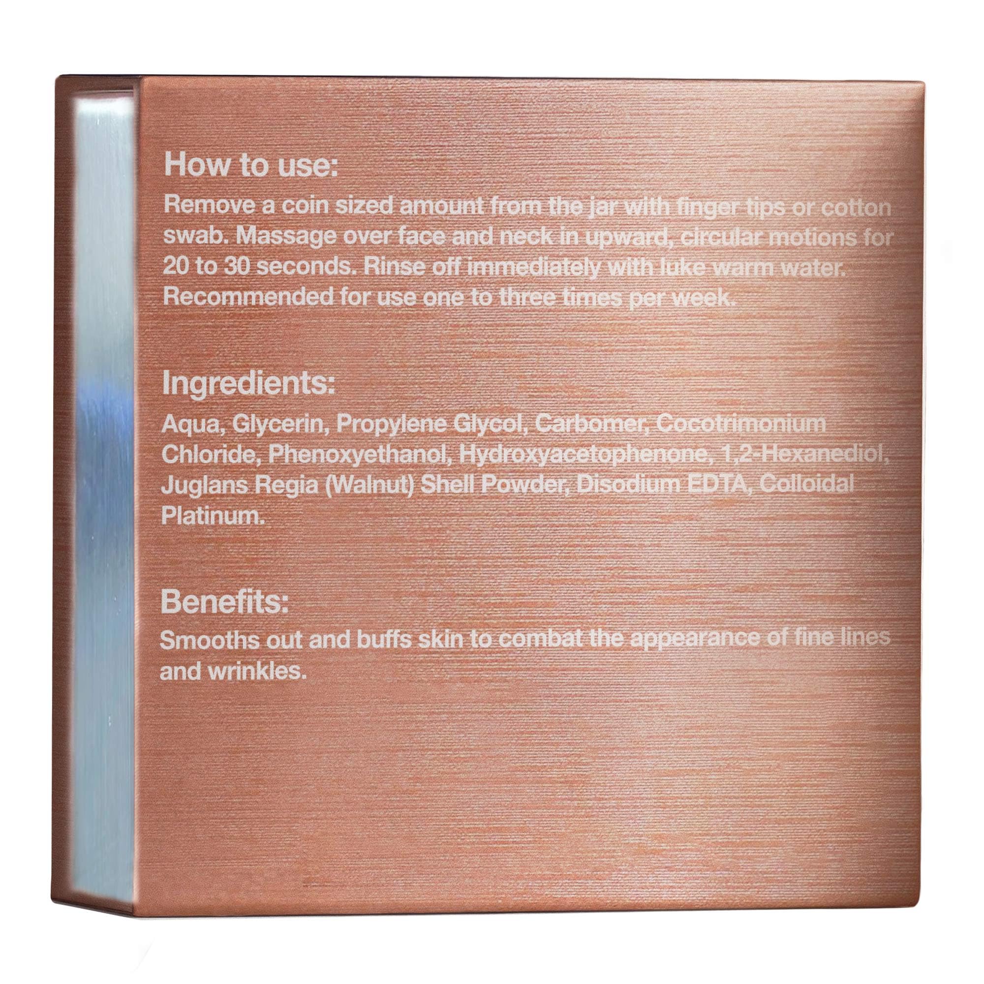 Bionyx Rhodium Complex Facial Peeling - Contains Platinum and Nut Shell Powder - 50 Ml/ 1.69 Fl. Oz.