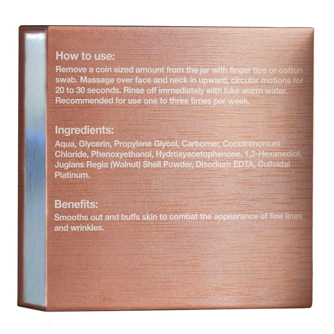 Bionyx Rhodium Complex Facial Peeling - Contains Platinum and Nut Shell Powder - 50 Ml/ 1.69 Fl. Oz.