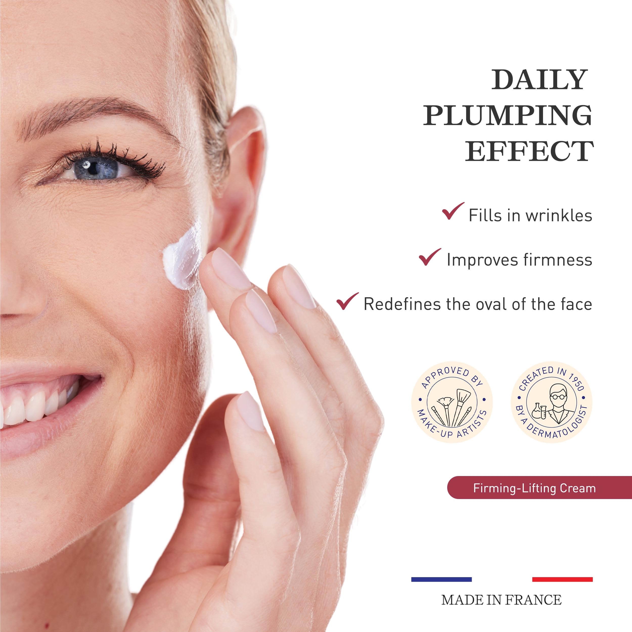 Embryolisse Firming-Lifting Face Moisturizer. Advanced Anti-Aging Lifting Cream With Hyaluronic Acid for Dry Mature Skin. Facial Firming Cream With Hyaluronic Acid - 1.69 fl.oz.