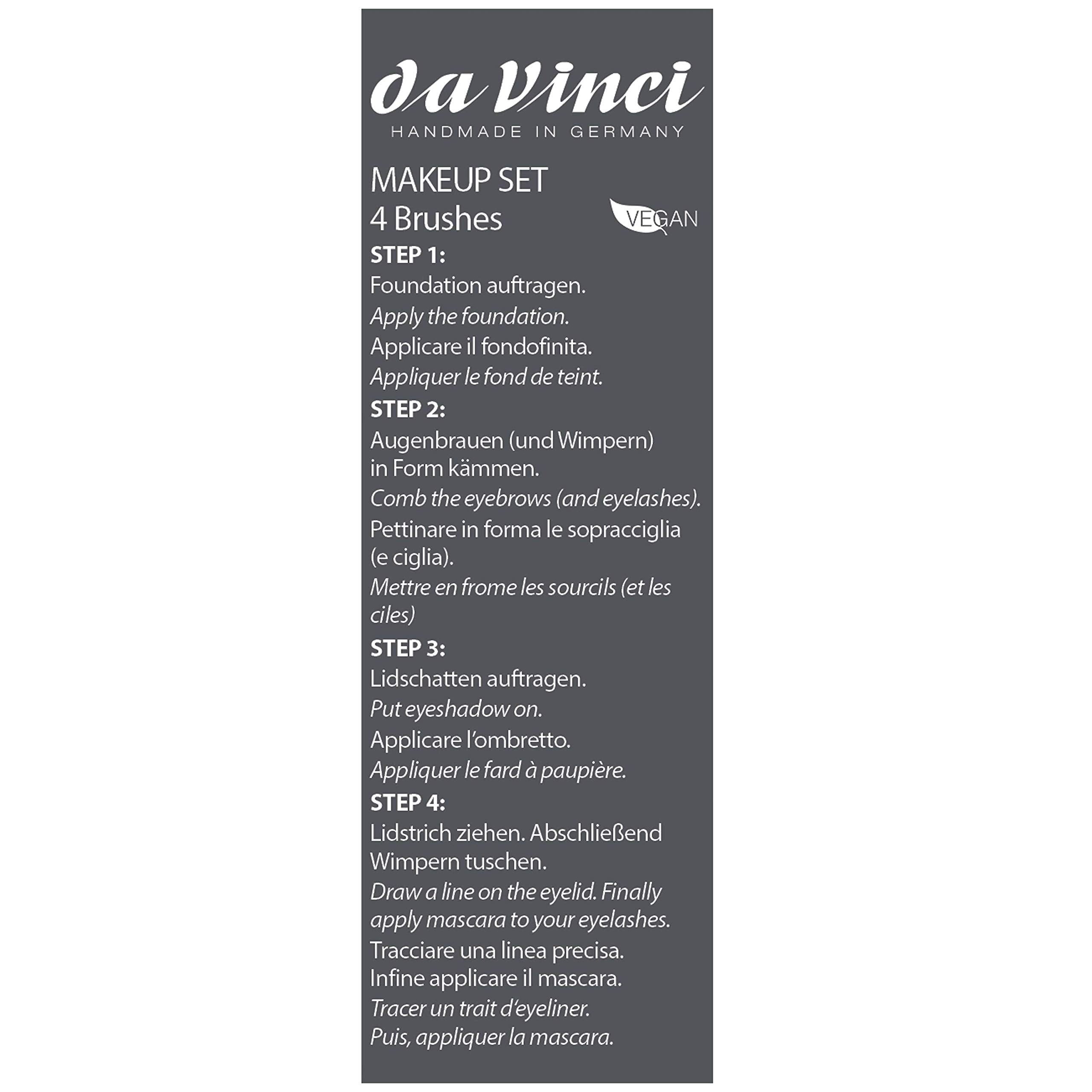 da Vinci Cosmetics Series 4823 Make Up Set for Quick Application of Synthetic Fibers, 0.5 Pound