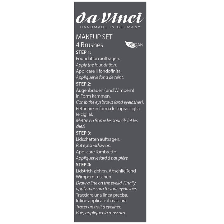 da Vinci Cosmetics Series 4823 Make Up Set for Quick Application of Synthetic Fibers, 0.5 Pound