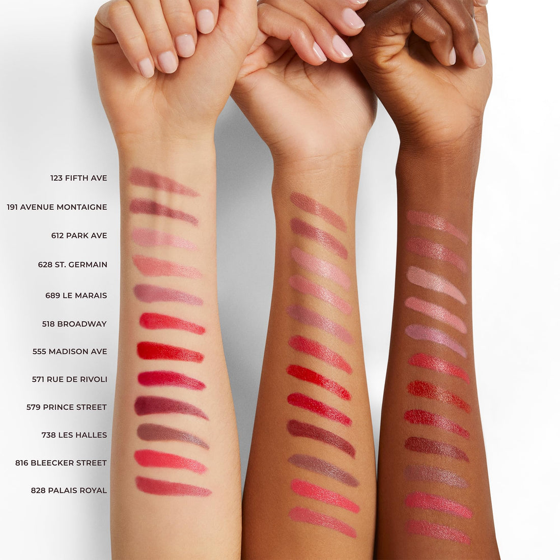 Laura Mercier Caviar Hydra Crème Lipstick, 16HR Hydration and Lip Barrier Repair, All Day Wear, Plumping, Smudge- & Fade-proof, Creamy Satin Finish, Infused with Hyaluronic Acid, 612 Park Ave