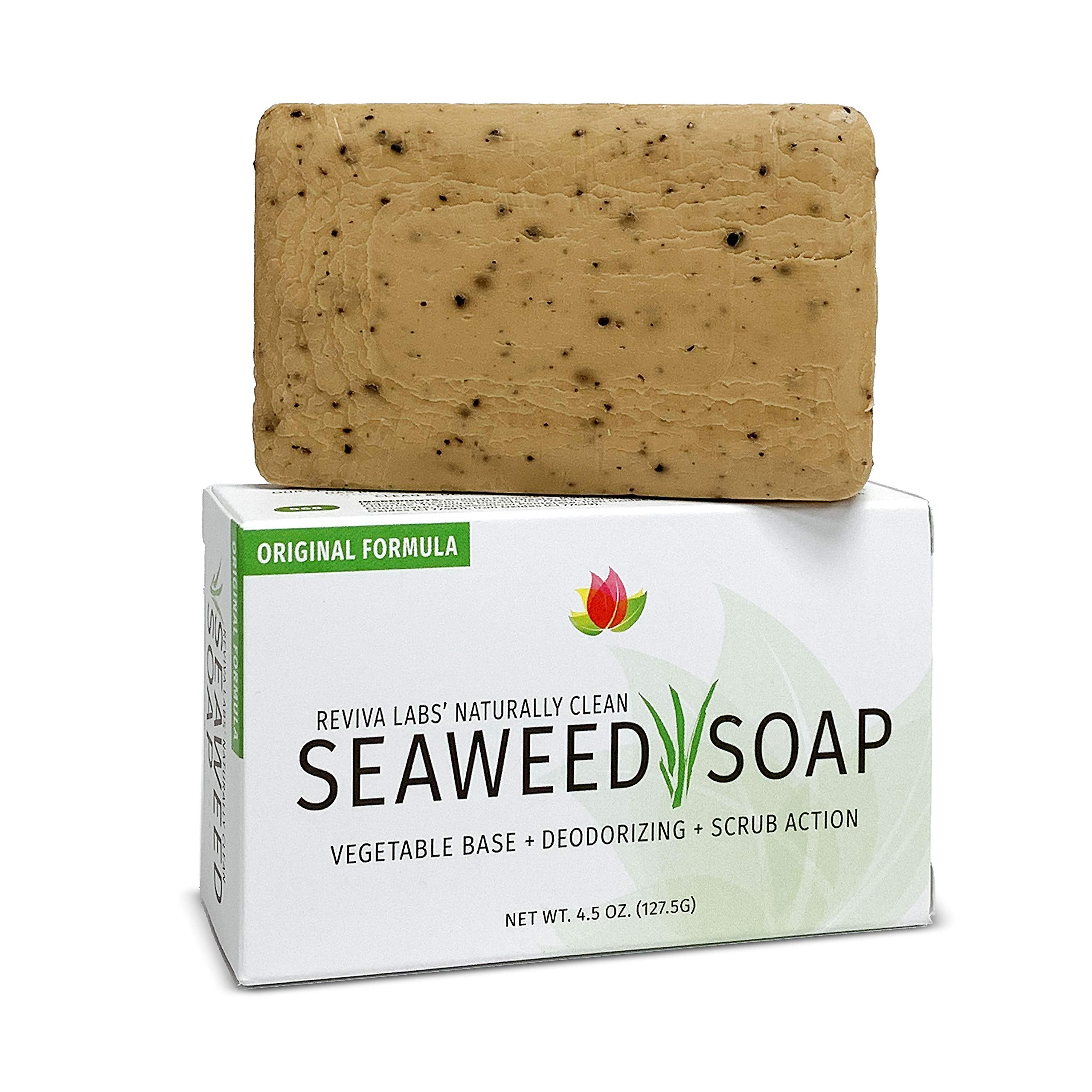 Reviva Original Formula Seaweed Soap 4.5 OZ. (127.5 G), Naturally Clean and Deodorize Your Skin With This Freshly Scented Soap