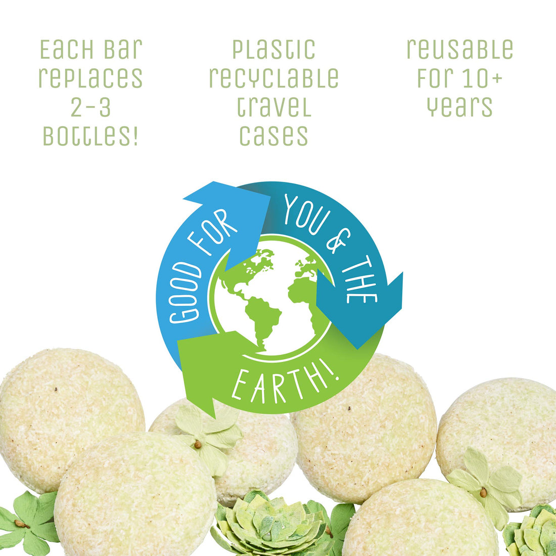 Sweet & Sassy 3 Conditioner Bars. Made in the USA. All Natural, Organic, SLS Free, Plastic Free, Safe for Color Treated Hair - Coconut Smiles.