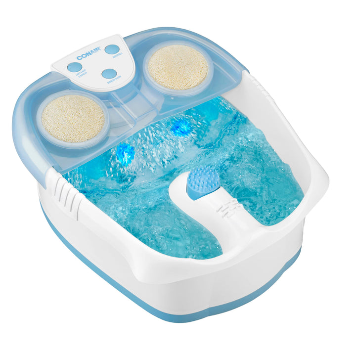 Conair Active Life Waterfall Foot Spa with Lights and Bubbles (Blue)