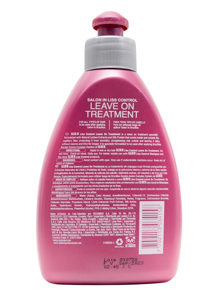 RECAMIER PROFESSIONAL SALON IN Liss Control Leave On Treatment 10.1 oz/fl