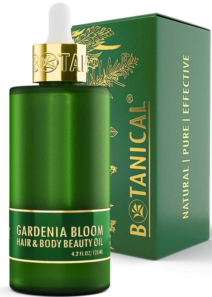 Botanical Nourishing Oil for Body & Hair | Gardenia Bloom | Organic, Pure, Natural Skincare (4.2 fl oz | 125 ml)