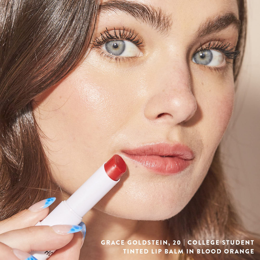 Honest Beauty Moisturizing Vegan Tinted Lip Balm | Antioxidant-rich Acai Extracts + Avocado Oil | Paraben Free + Cruelty Free | Blood Orange