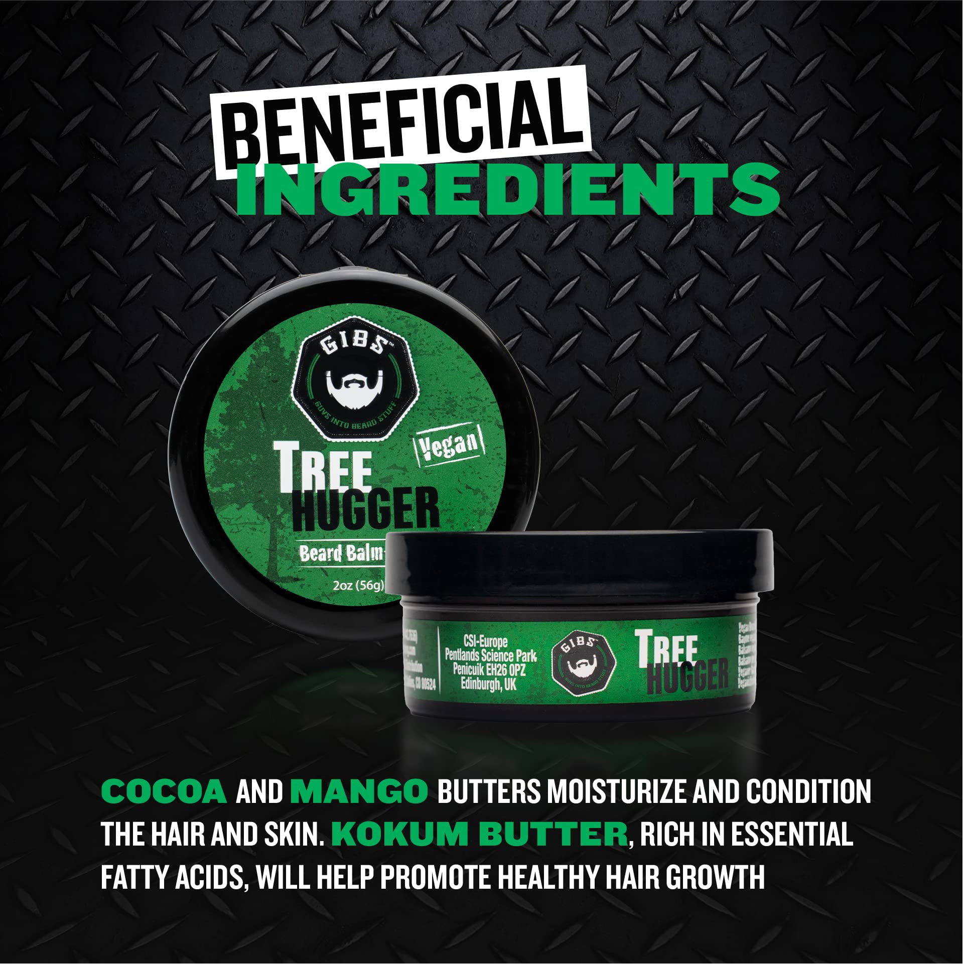 GIBS Grooming Tree Hugger Vegan Beard Balm-Aid, 2 oz.