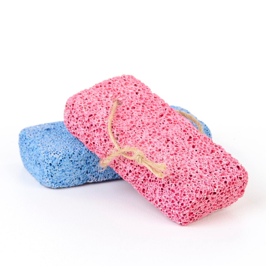Jairestone Pumice Stone for Feet - 2 Pack Lava Stones - Callus Remover and Foot Scrubber - Exfoliating Rock for Hard, Dry and Dead Skin on Heels (Multicolor)