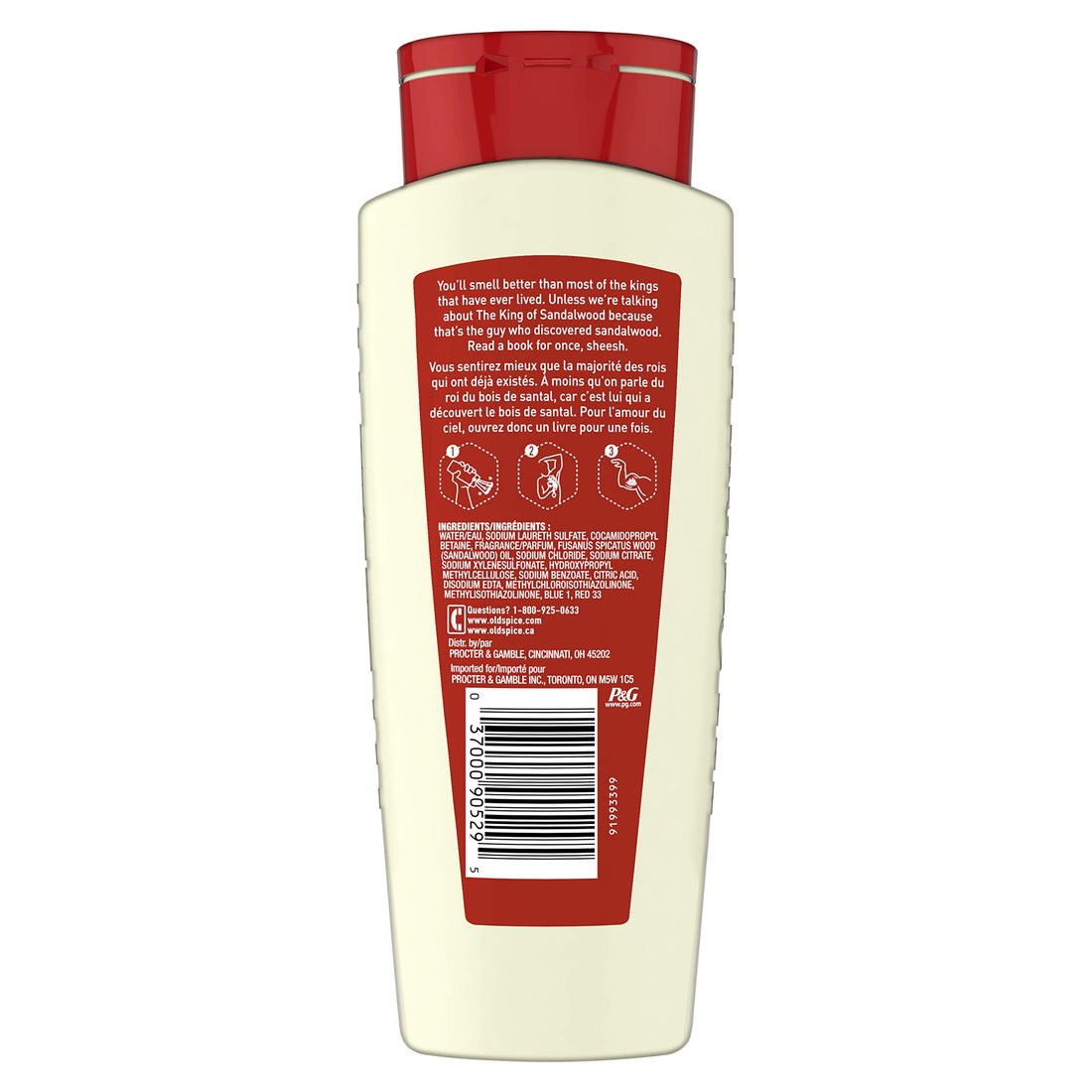 Old Spice Fresher Collection Men's Body Wash, Timber Scent, 16.0 Fluid Ounce