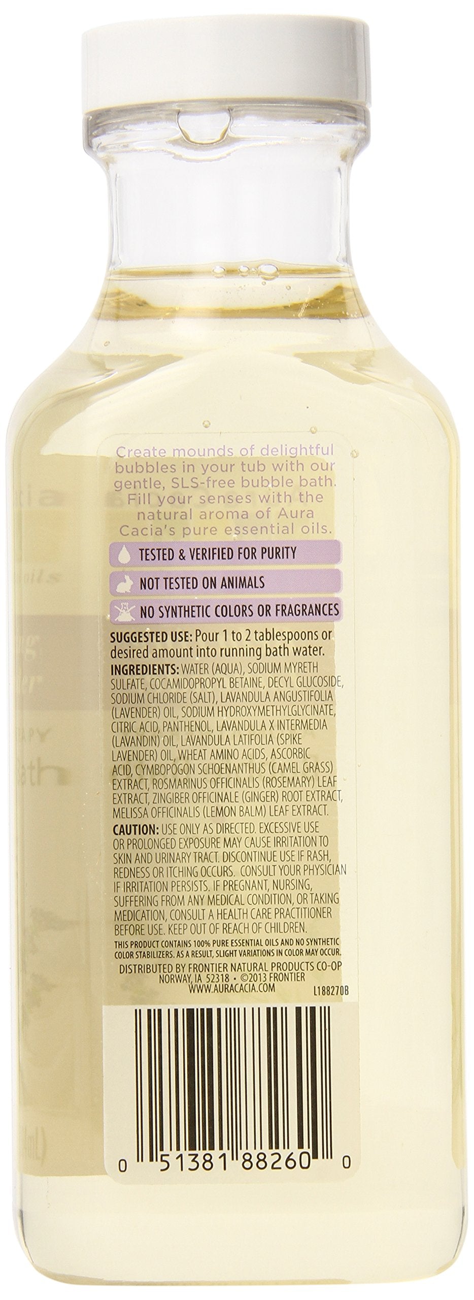 Aura Cacia Calming Lavender (Formerly Lavender Harvest) Bubble Bath 13-Ounce Bottle (Pack of 3)