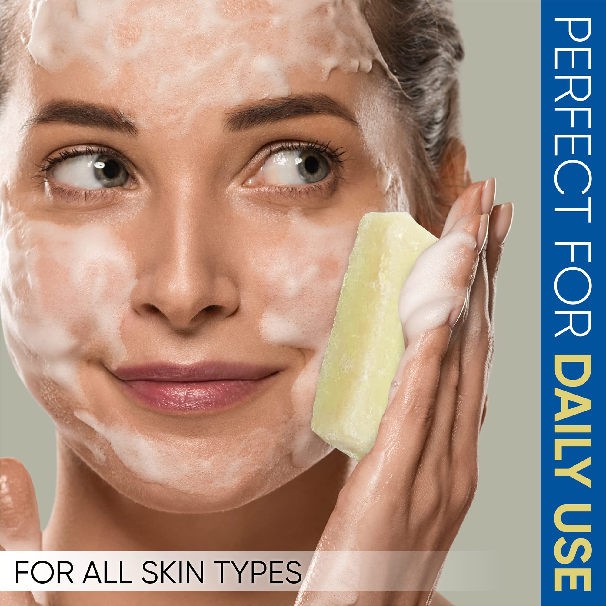 T.Taio Soap Sponge for Shower, Bath Wash Scrubber for Body, Foot, Face, Massage & Lather, Oatmeal, Mini Soap Included, Bathroom Accessories