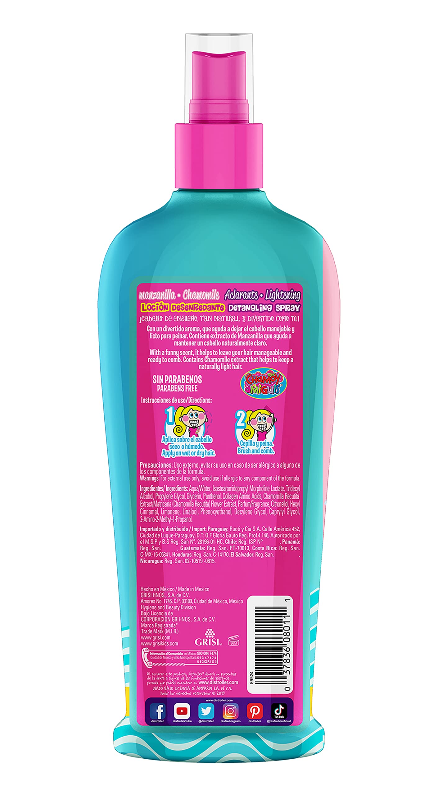 Grisi Chamomile Kids Hair Lotion 8.4 oz - Locion Desenredante Ninos