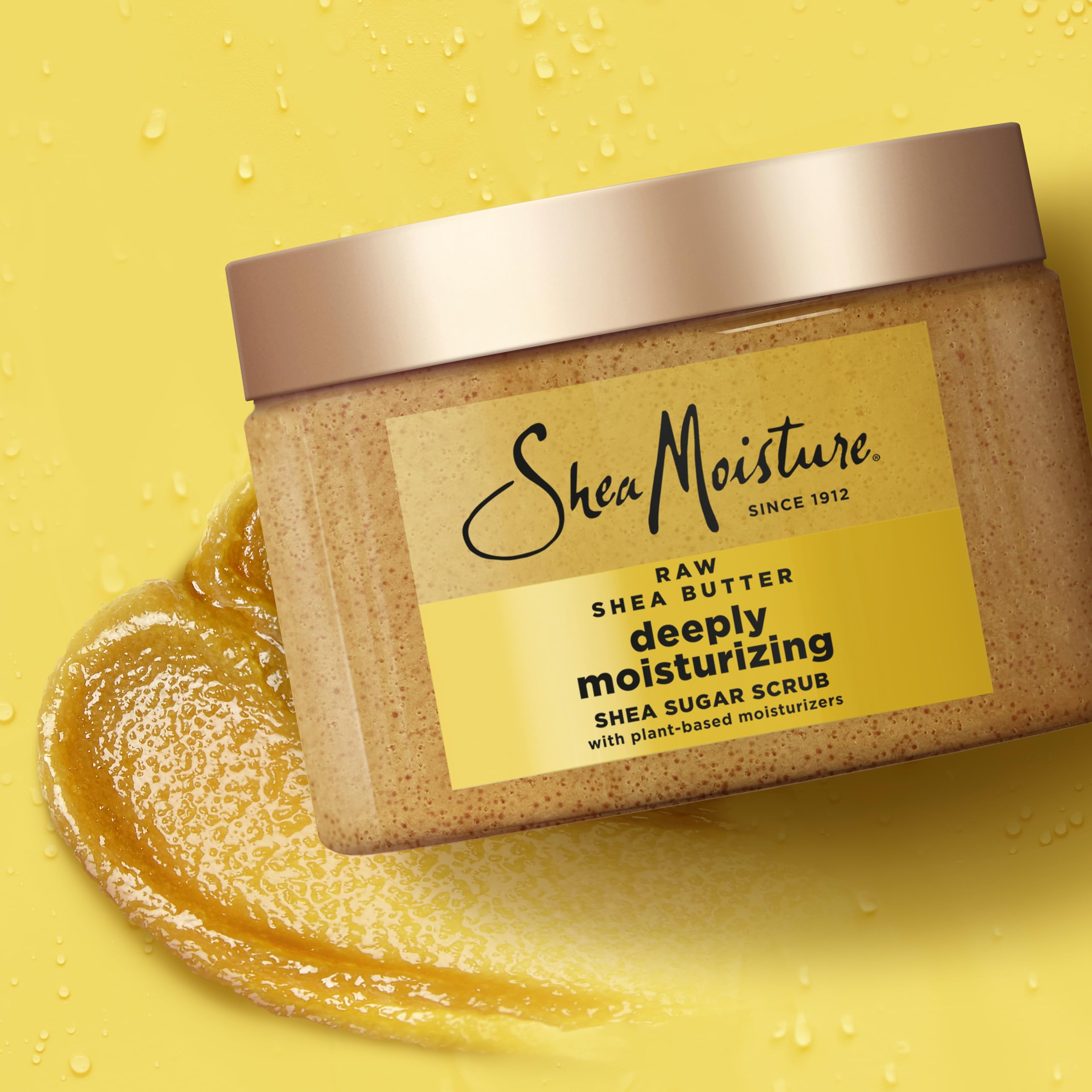 SheaMoisture Shea Sugar Body Scrub For Moisturize And Restore Dry Skin Raw Shea Butter Deeply Moisturizing Body Scrub With 24h Shea Moisture Nutrients 12 oz