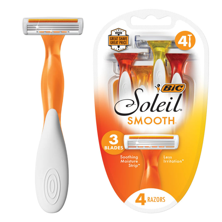 BIC Soleil Disposable Razor, Women, 4-Count (Pack of 6)