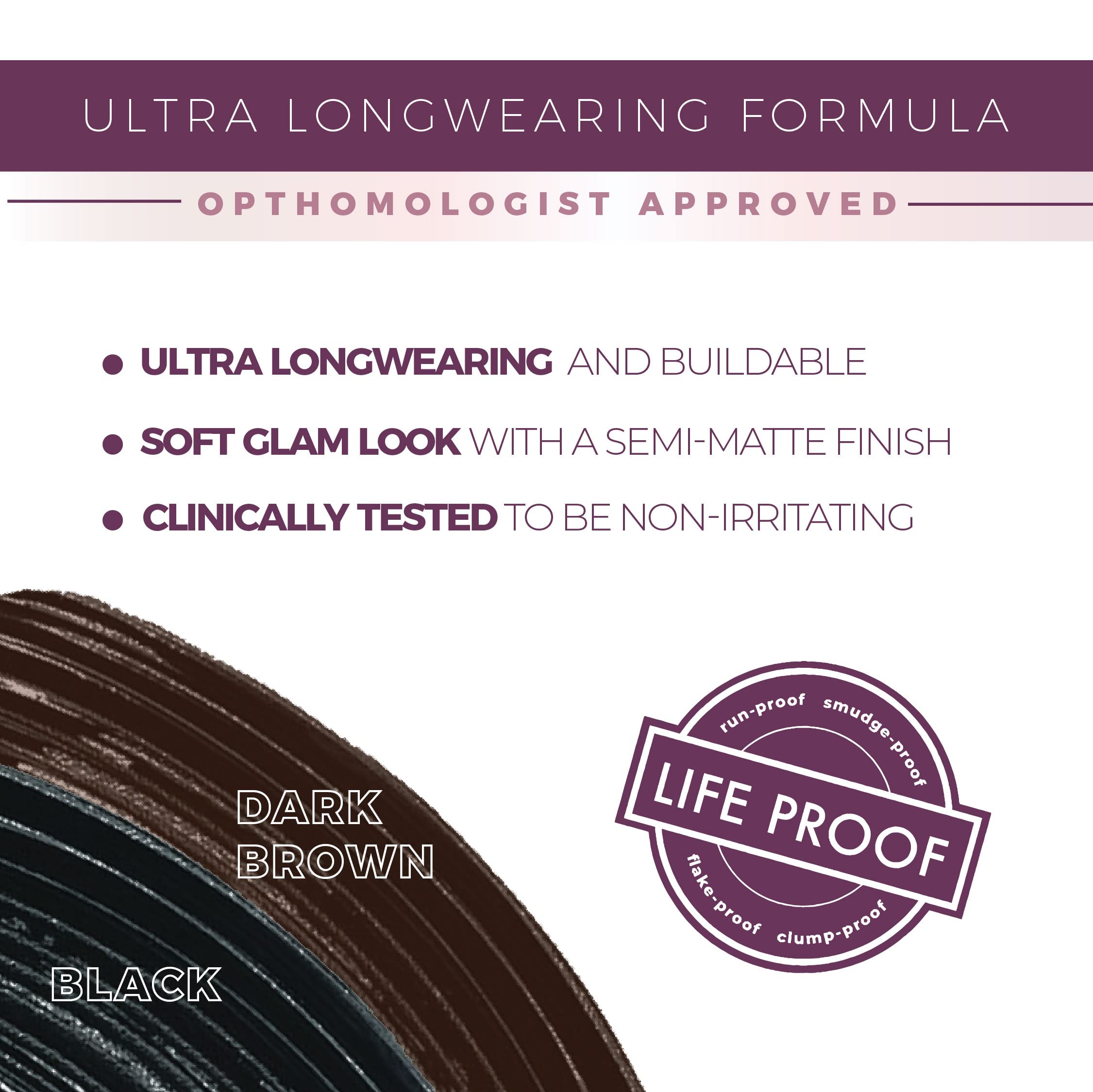 blinc Mascara Amplified, Dark Brown