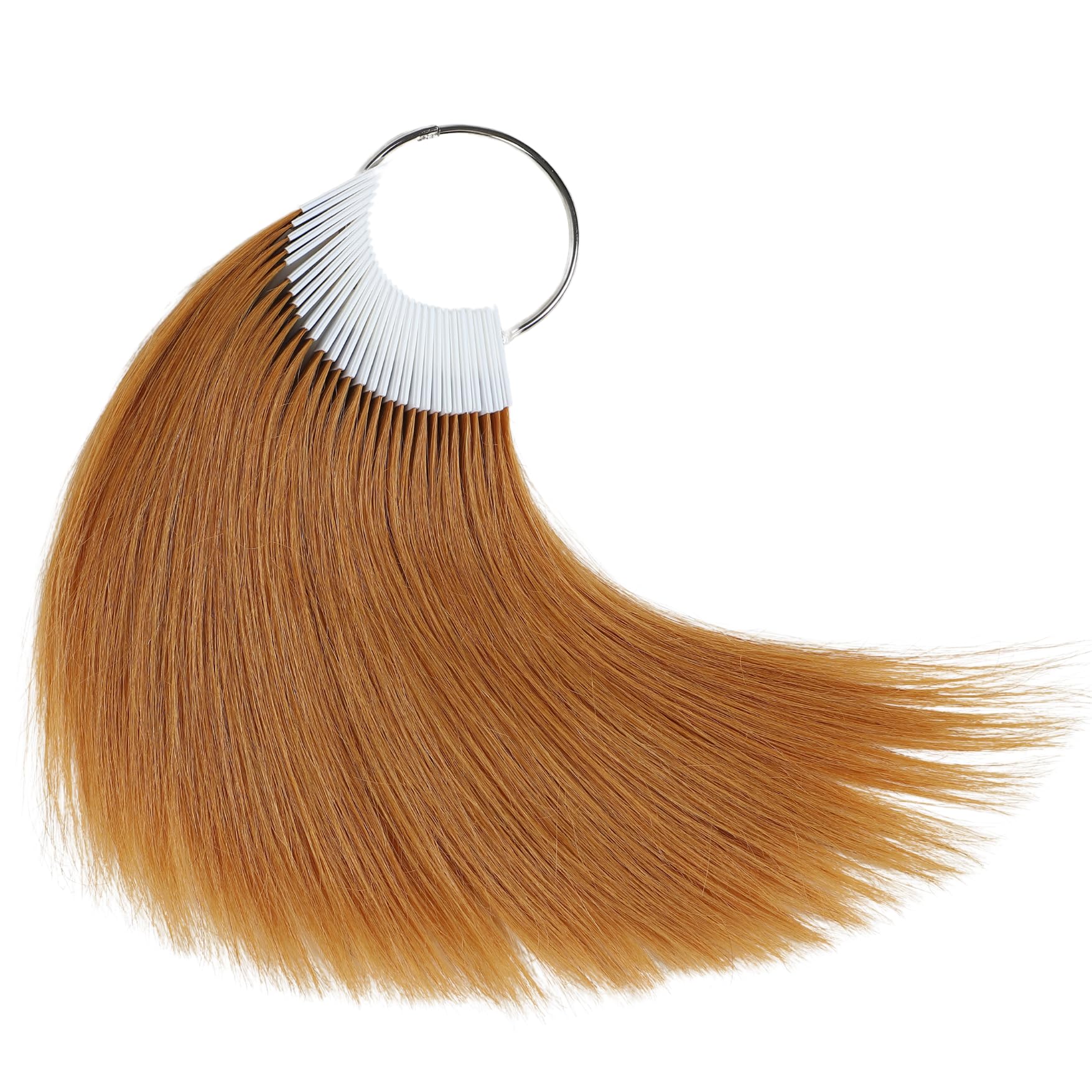 RINBOOOL 8'', Brown: Hair Swatches For Testing Color Natural Brown 100% Human Hair Color Ring Chart For Salon 30Piece/Pack