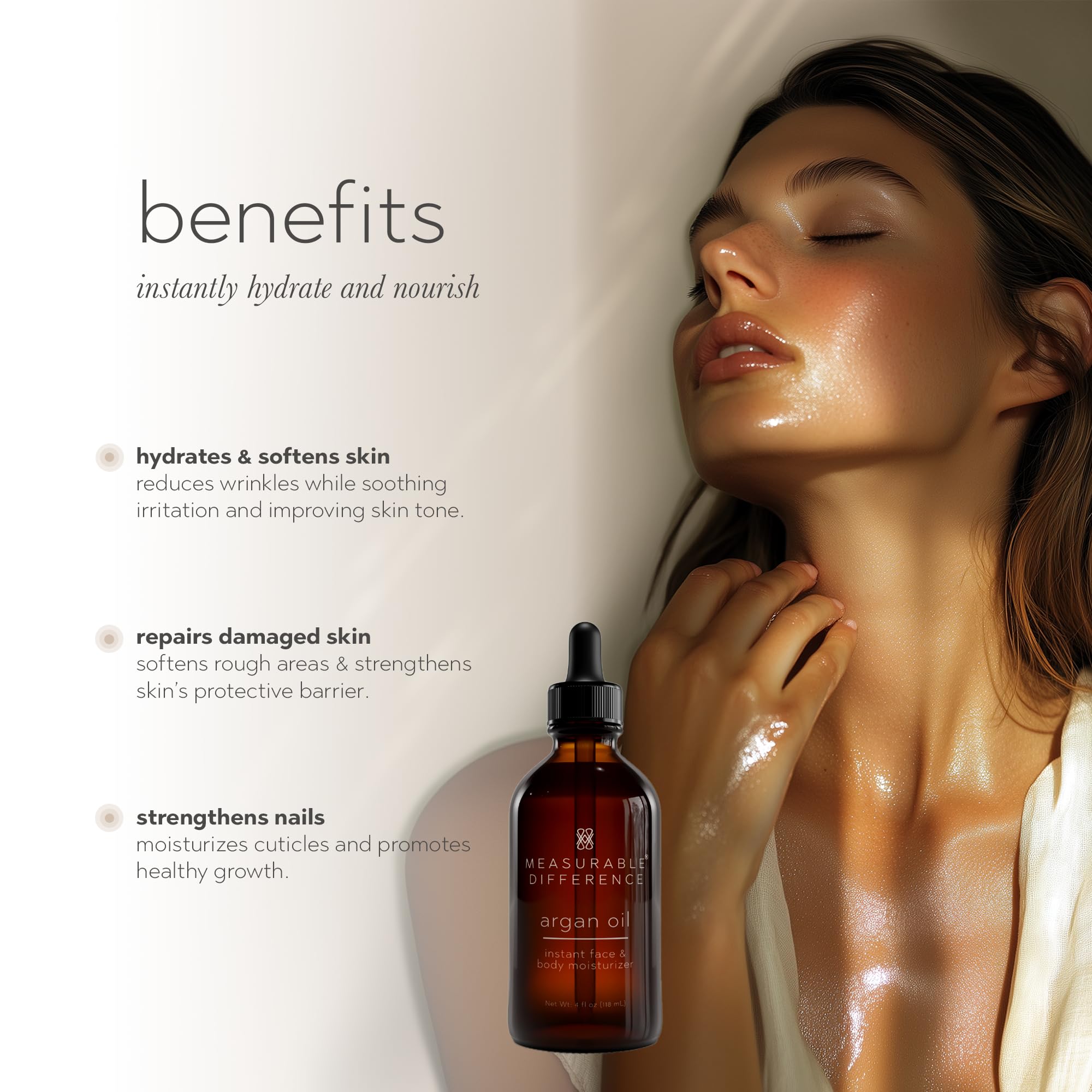 Chrislie Measurable Difference Face and Argan Body Oil, 4 Fluid Ounce