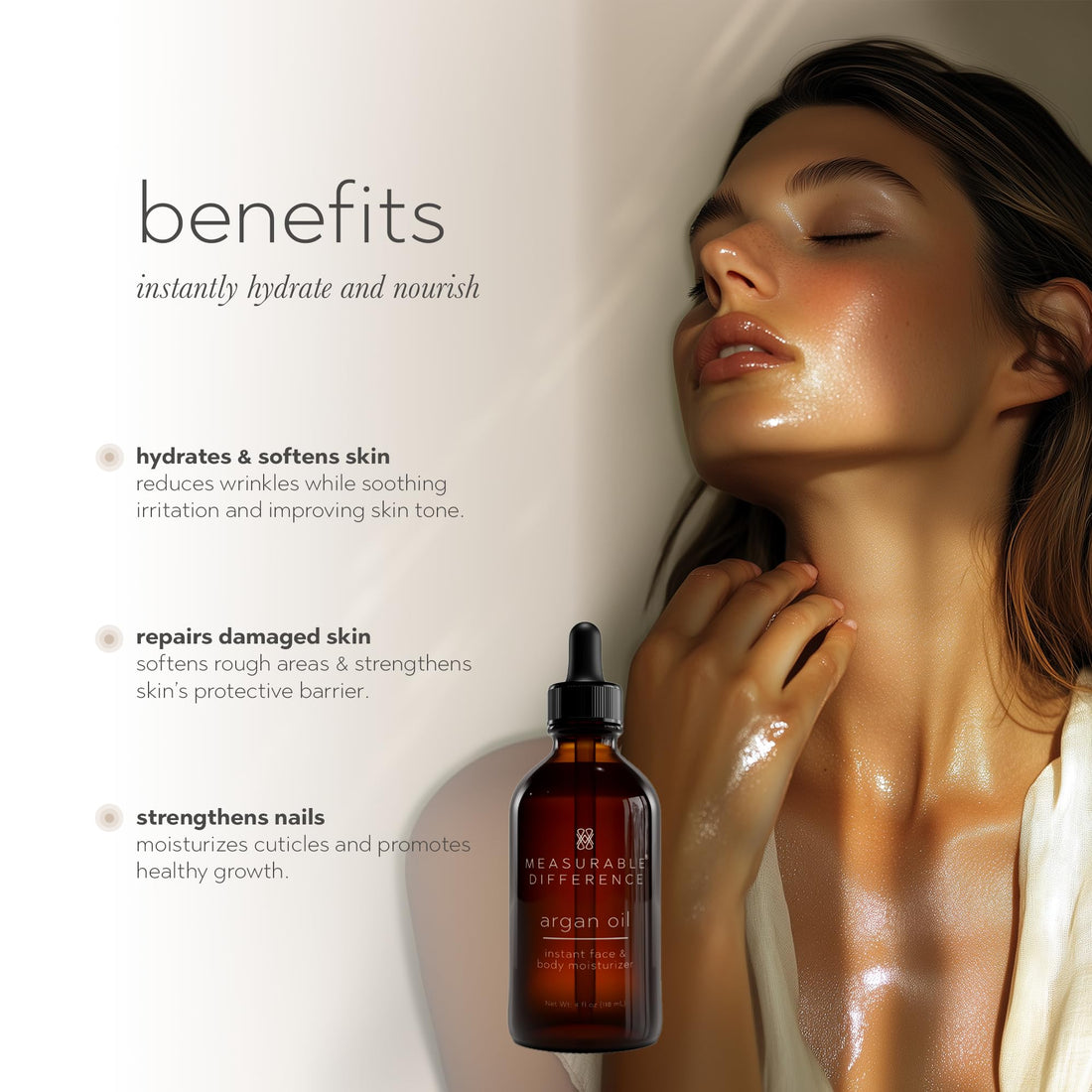 Chrislie Measurable Difference Face and Argan Body Oil, 4 Fluid Ounce