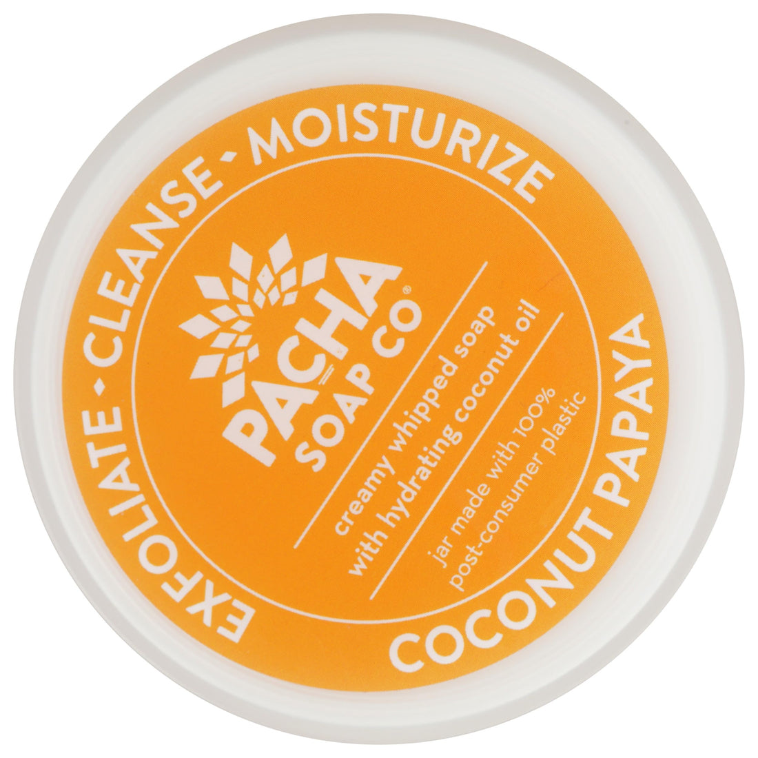 Pacha Soap, Soap Scrub Whipped Coconut Papaya, 8 Ounce