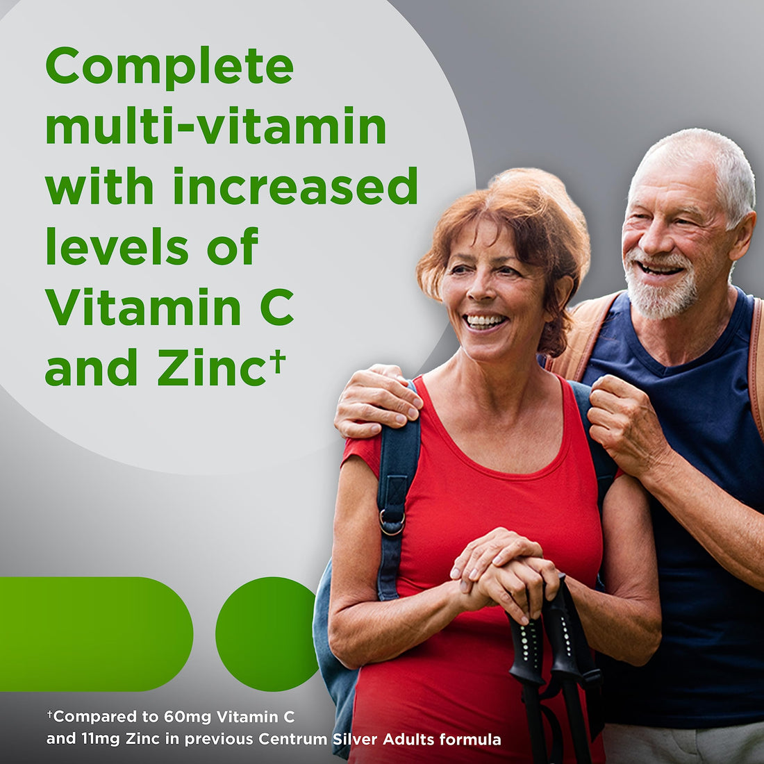 Centrum Silver Adult (80 Count) Multivitamin/Multimineral Supplement Tablet, Vitamin D3, Age 50+