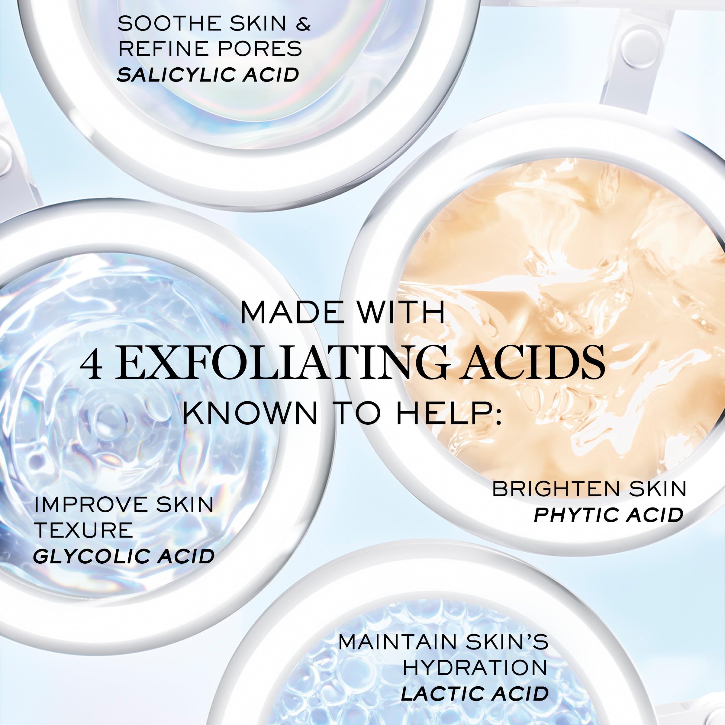 Lancôme Clarifique Double Treatment Essence - Exfoliating, Brightening & Soothing Facial Essence - with Salycilic, Glycolic & Lactic Acids - Improves Skin Radiance, Skin Tone Evenness & Hydration