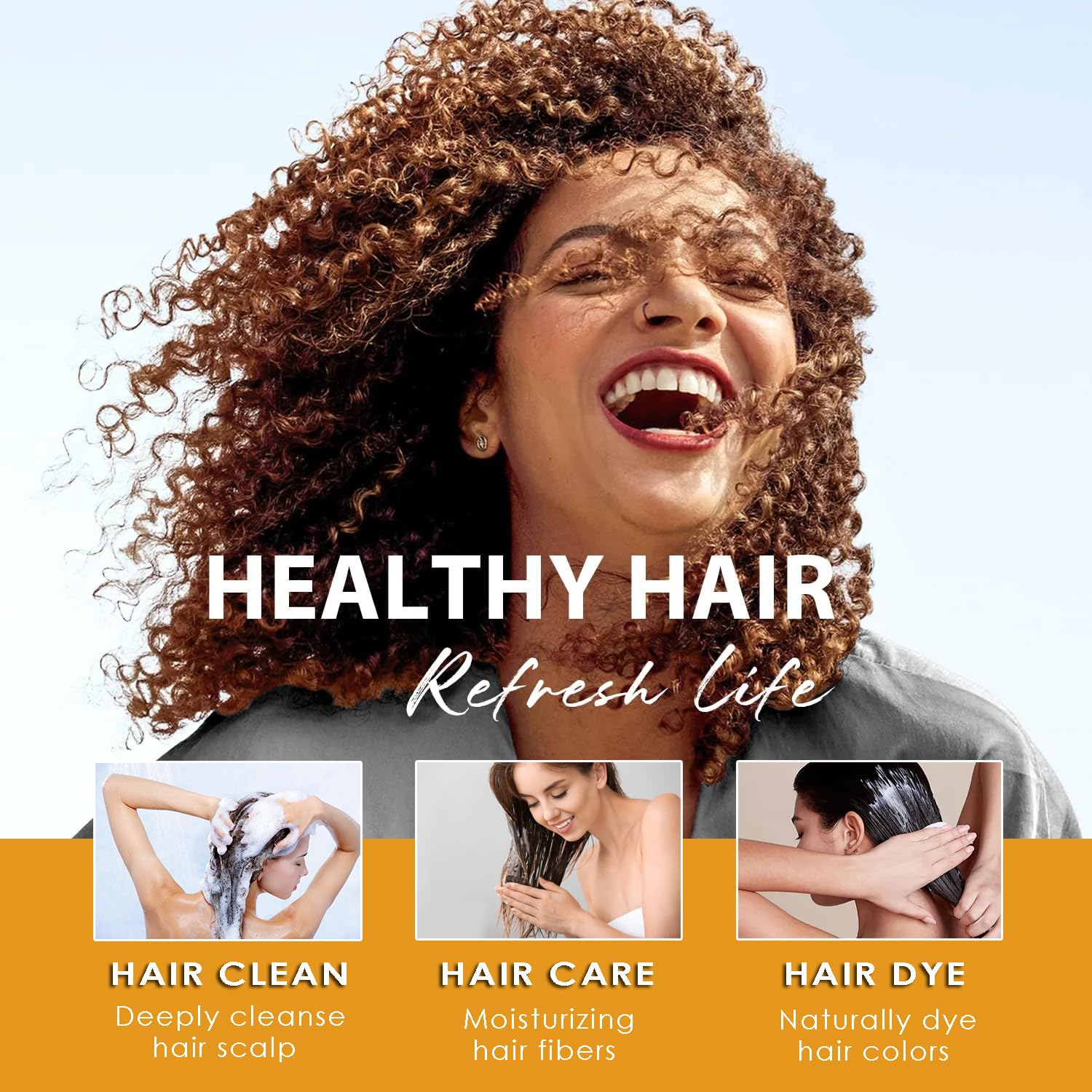 Hair Dye Shampoo 3 in 1, Magic Hair Dye Colors in Minutes-Long Lasting & Easy to Use with Argan Oil Herbal champu con tinte para canas for Women Men 500ml (Purple)