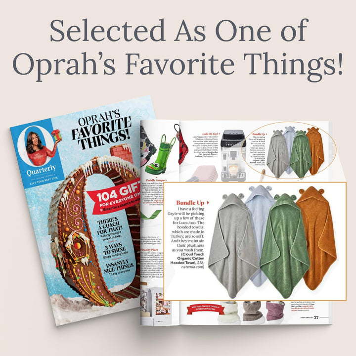 Natemia Premium Hooded Baby Bath Towels - 100% Turkish Organic Cotton, Award Winning Baby Towels with Hood, Soft on Sensitive Skin, Toddler Towel for Boys and Girls, Registry Search