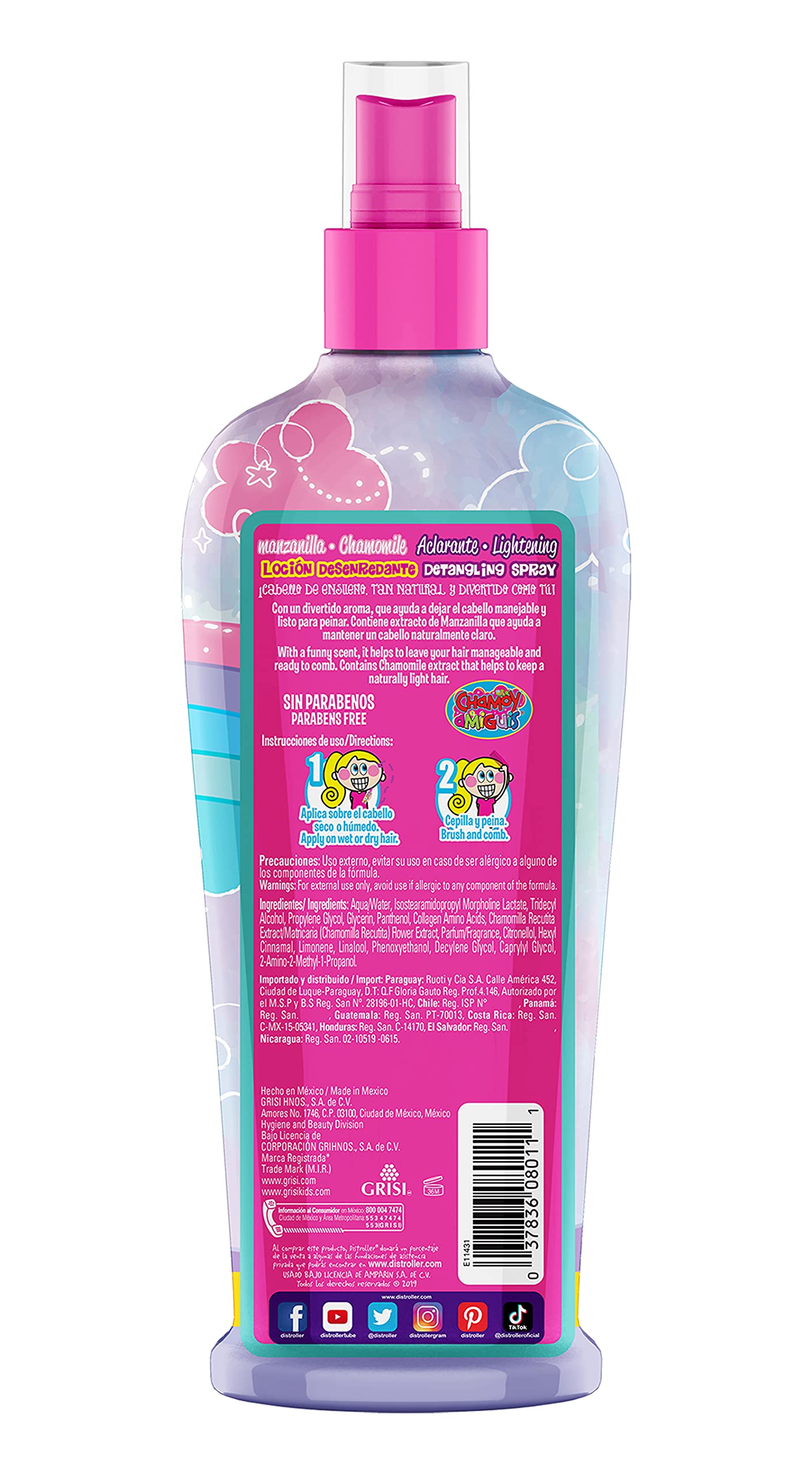 Grisi Chamomile Kids Hair Lotion 8.4 oz - Locion Desenredante Ninos