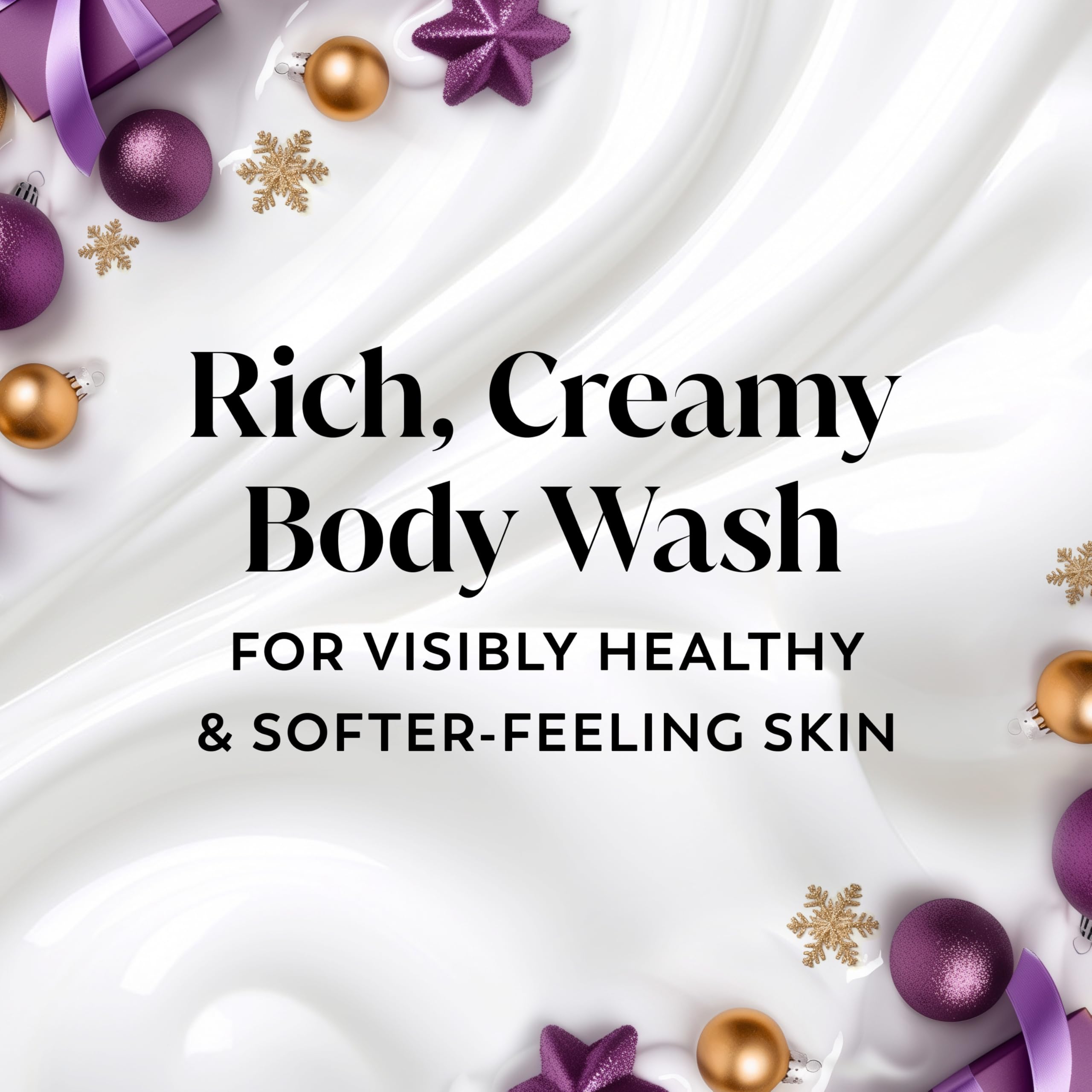 Olay Body Wash for Women, Hydrating & Moisturizing, Holiday Edition, With Plant Based Cleansers, B3 Complex, For All Skin Types, Visions of Sugarplums with Spiced Fruit & Warm Amber Scent, 22 fl oz