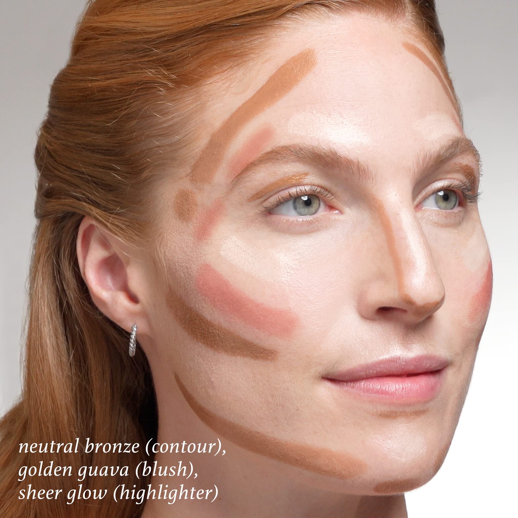 Julep Skip the Brush Multi-Purpose Color Stick for Eyes, Cheeks, and Lip Duo Neutral Bronze and Golden Guava - Blendable, Buildable Color