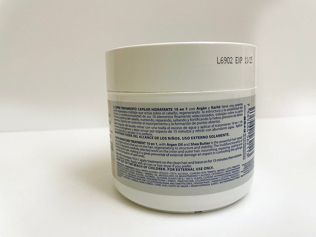 10 en 1 Intensive Regenerator with Argan & Shea Butter, Moisturizing Hair Treatment by Miss Key, 16 Oz