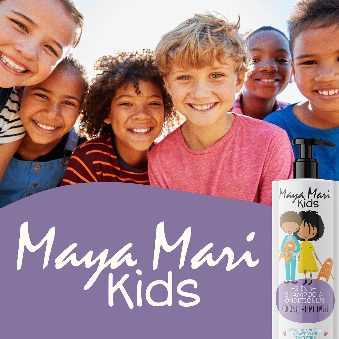 Maya Mari Kids Curly Hair Set for Coilies, Curlies, and Frizz Control: 2in1 Shampoo, Leave-In Conditioner, and Hair Gel - Perfect for Your Little One's Curly and Wavy Hair!