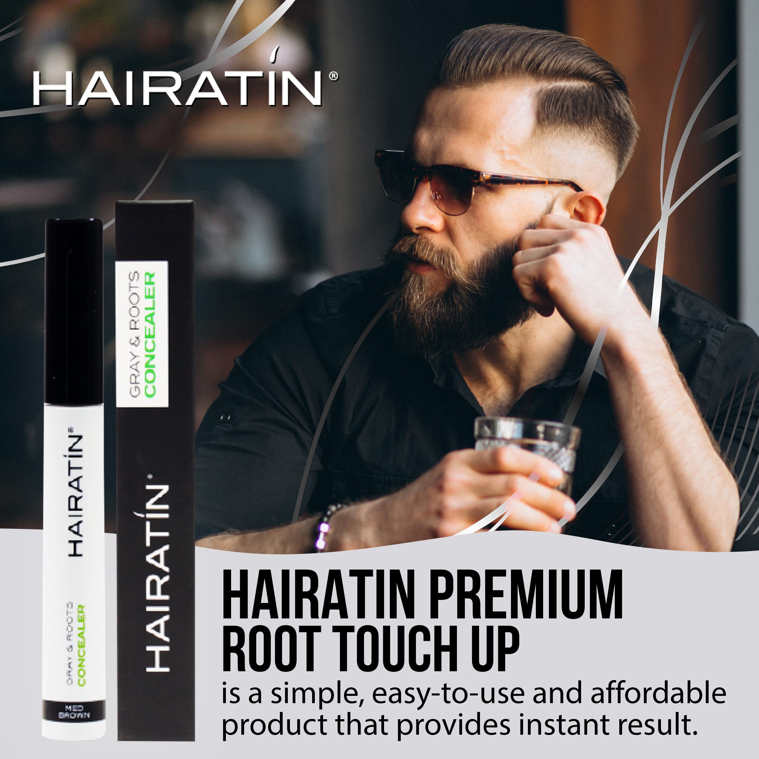 Hairatin Gray Hair (Roots) Touch-up (3 Different Colors...